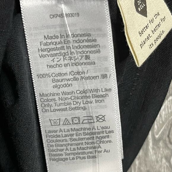 Madewell Whisper Cotton V-Neck Tee in True Black Size XS NWT - Picture 9 of 10